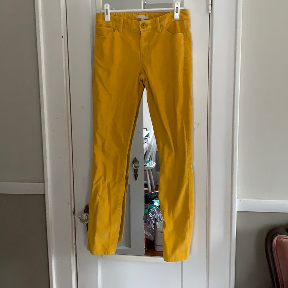 Banana Republic Gold Corduroy straight leg pants